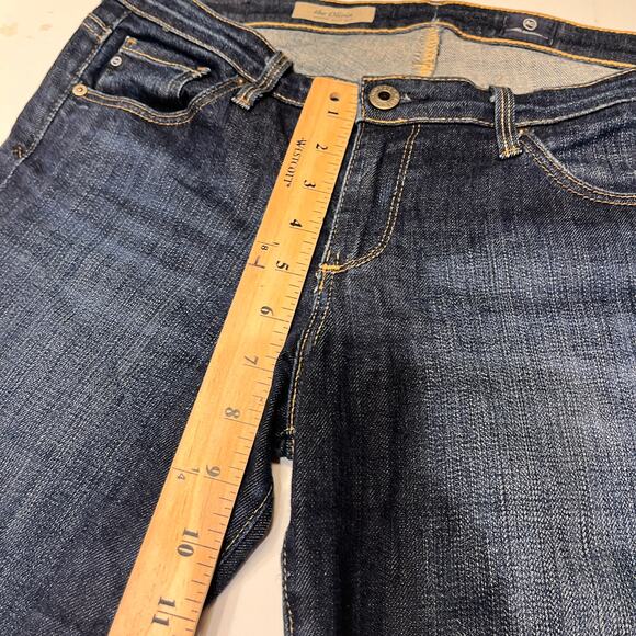 Adriano Goldschmied Dark Wash The Olivia Skinny Boot Cut Jeans Size 28R - Picture 9 of 10